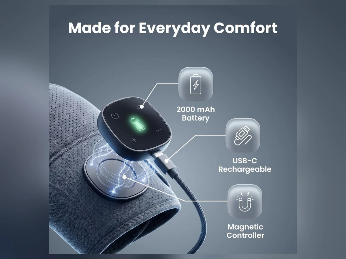 Magnetic Snap-On Digital Controller & USB-C Fast Charging
