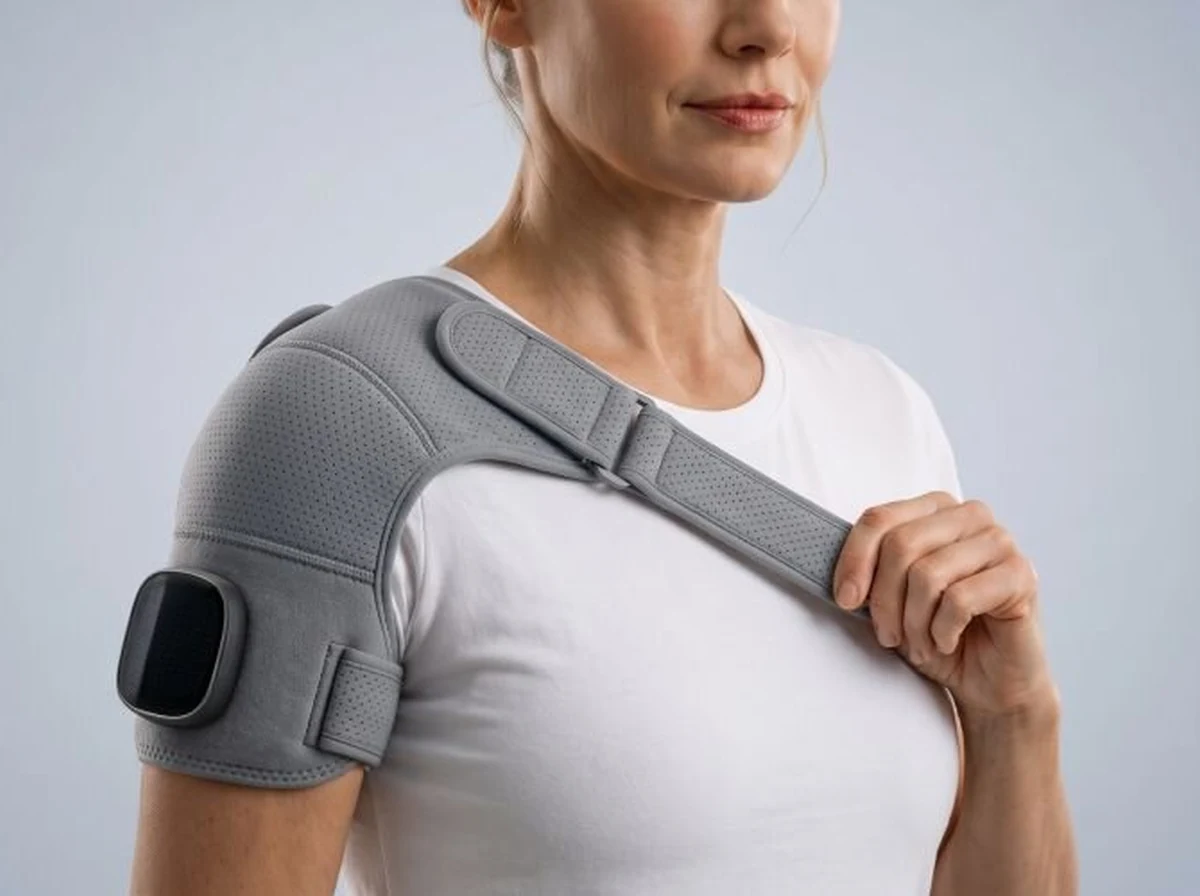 Position on Left or Right Shoulder Over a Light Shirt